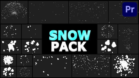 Cartoon Snowflakes Pack | Premiere - VideoHive 29733935