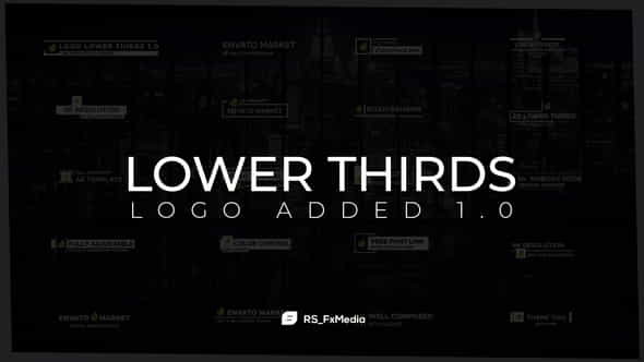 Lower Thirds | Logo Added - VideoHive 31846818
