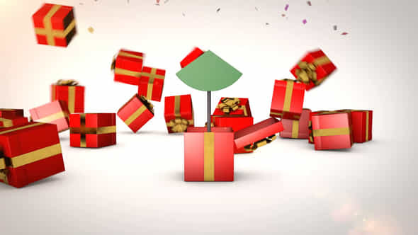 Christmas Gift Logo Reveal - VideoHive 49518342