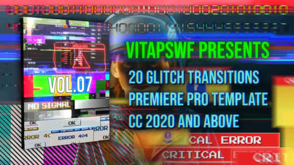 Glitch Transitions - VideoHive 46544822