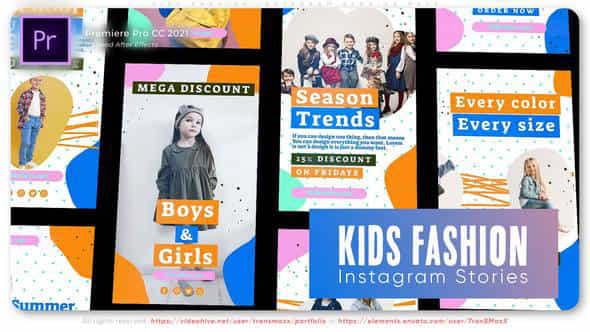 Kids Fashion Instagram - VideoHive 46160792