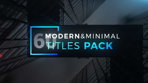 Modern Minimal Titles Pack - VideoHive 19648545
