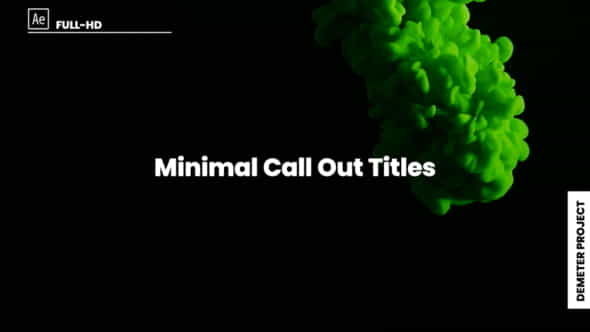 Minimal Call Out - VideoHive 39659788