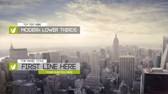 Modern And Clean Lower Thirds - VideoHive 8419460
