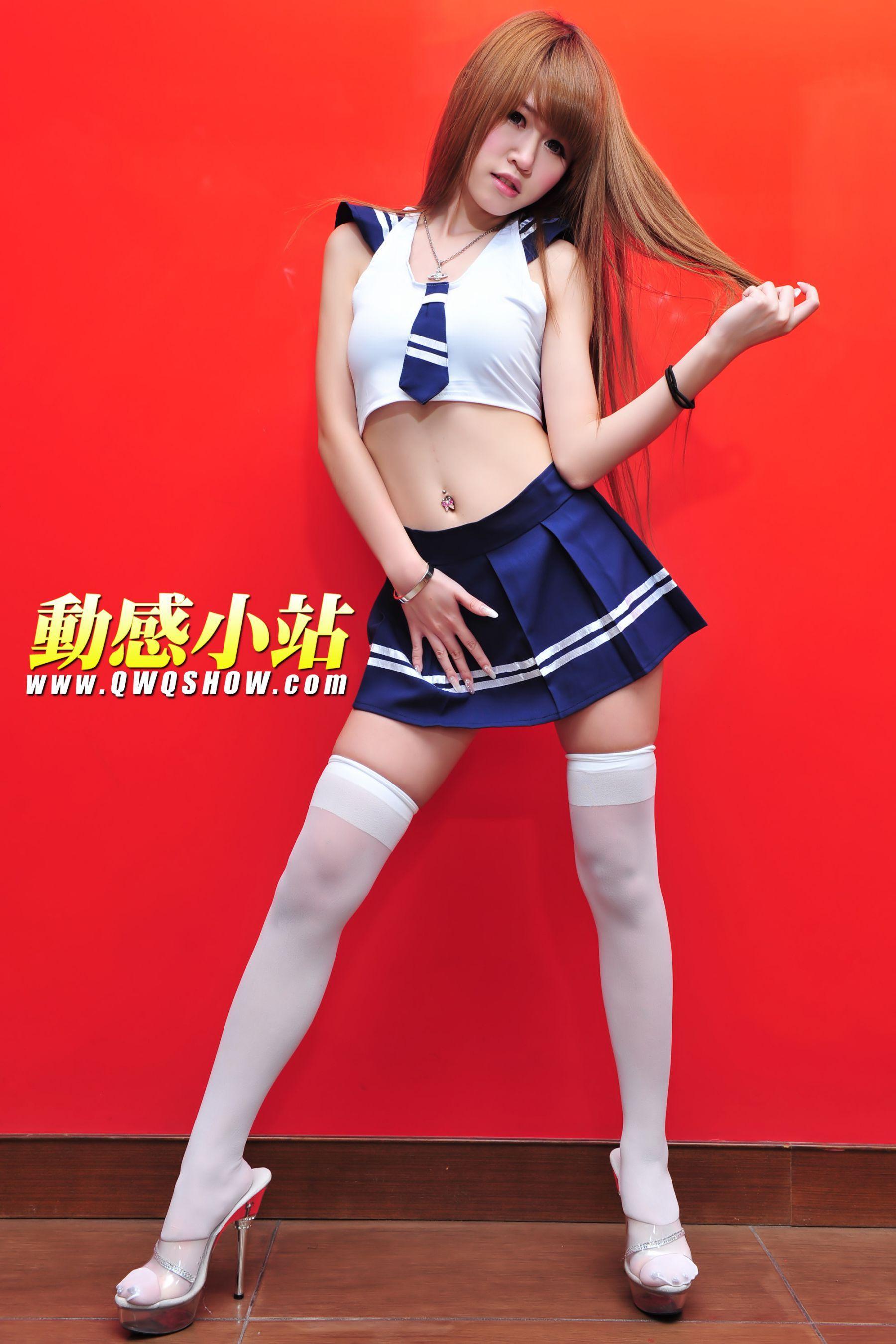 动感之星 丁丁《白丝校服妹子》 [动感小站] NO.141 写真集(20)