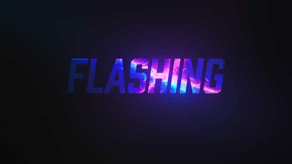 Flashing Metallic Text Reveal - VideoHive 53159578