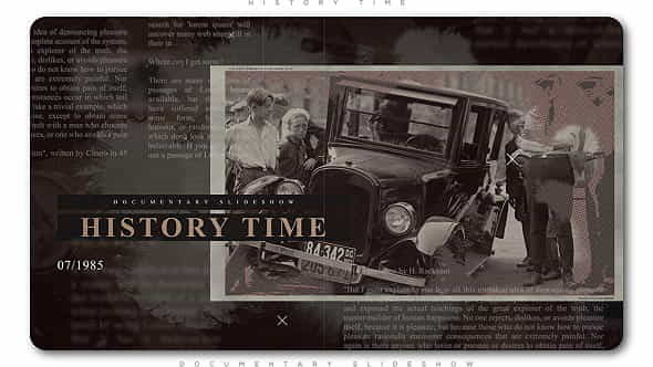 History Time Documentary Slideshow - VideoHive 21317111
