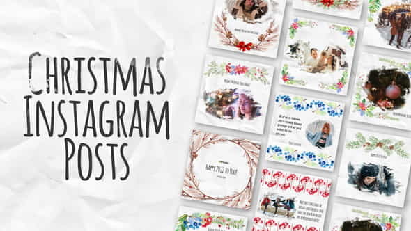 Christmas Instagram Posts - VideoHive 35334711