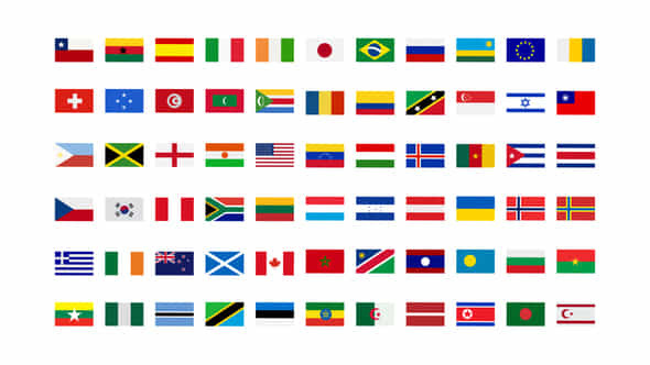 250+ Country Flags - VideoHive 33208277