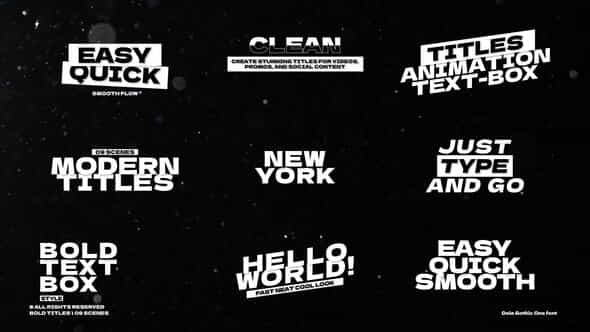 Big Text Titles After Effects - VideoHive 58527492