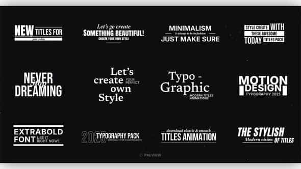 Unique Text Titles After Effects - VideoHive 56544010