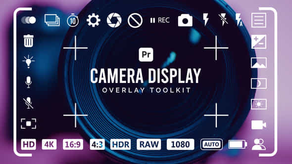 Camera Display Overlay Toolkit For Premiere Pro - VideoHive 53719860