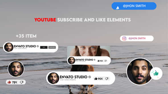 Youtube Subscribe - VideoHive 47402372