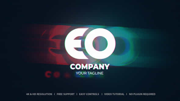 Glitch Logo Reveal - VideoHive 50460543