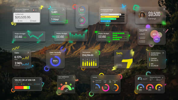 Infographic Widgets - VideoHive 59613038