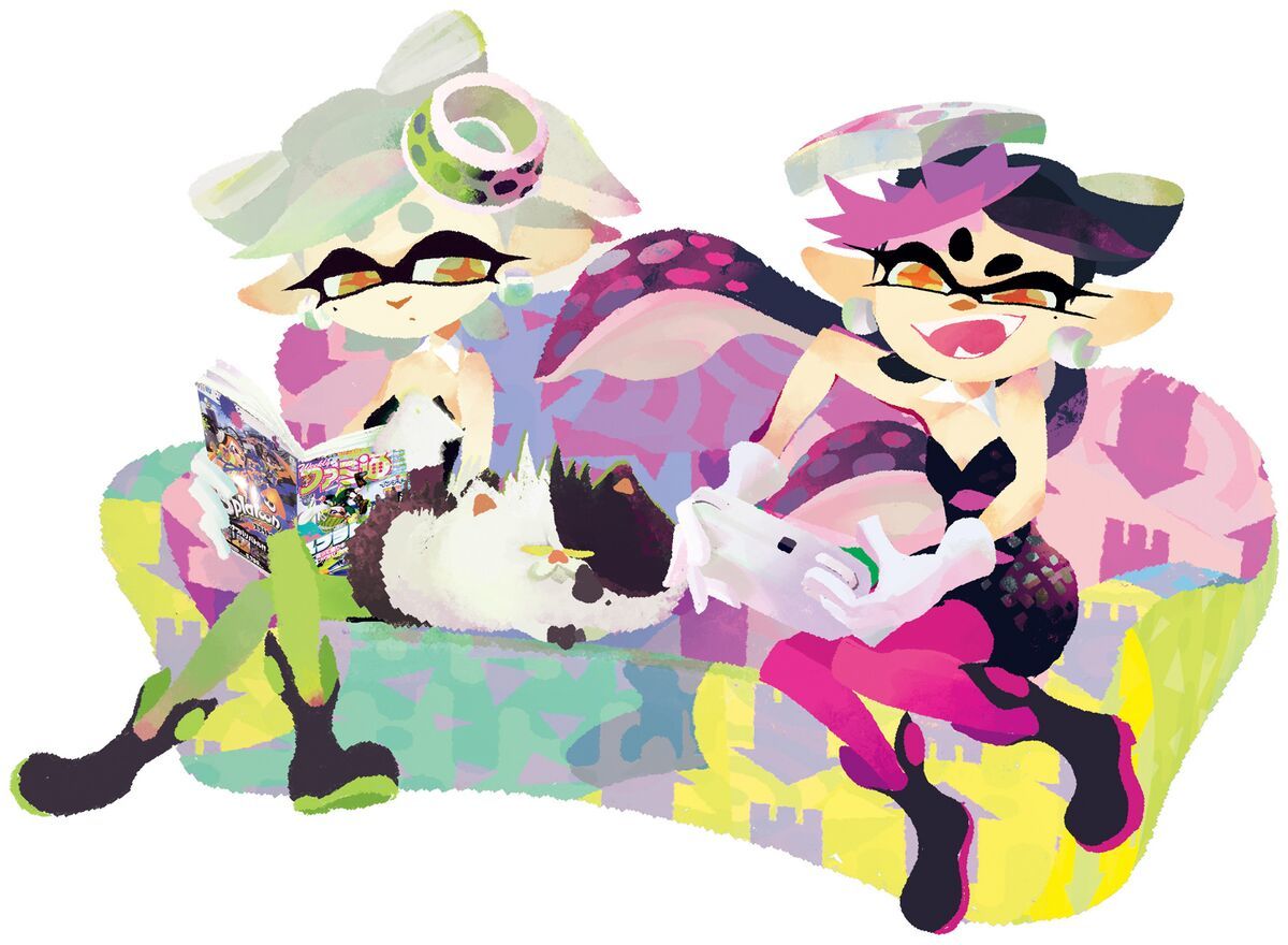 13th anniversary famitsu squid sister art