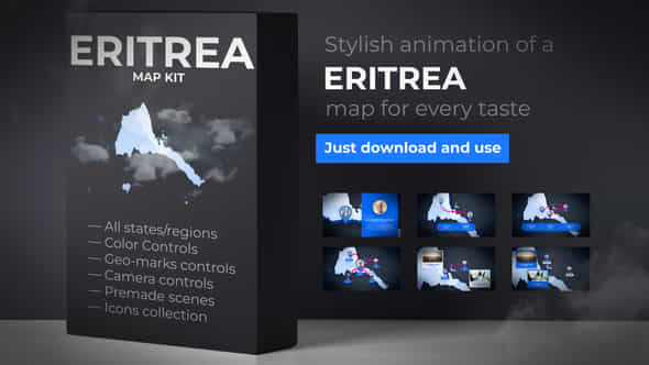 Eritrea Map - - VideoHive 39888770