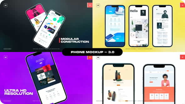 Phone Mockup - Package 03 - VideoHive 37443501