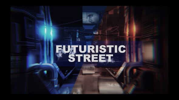 4k Futuristic thechnology street opener - VideoHive 26876186