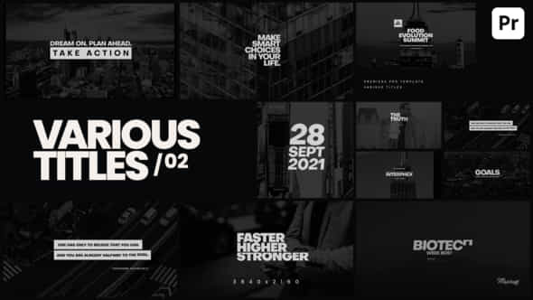 Various Titles 02 - VideoHive 34000159