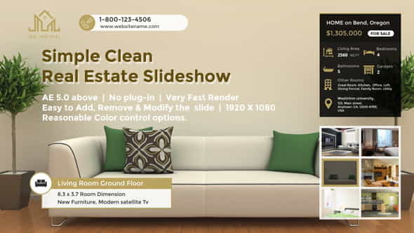 Simple Clean Real Estate Slideshow - VideoHive 19613467