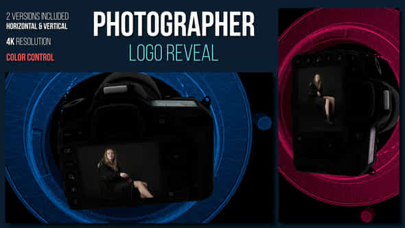 Photographer Logo Reveal - VideoHive 58516673