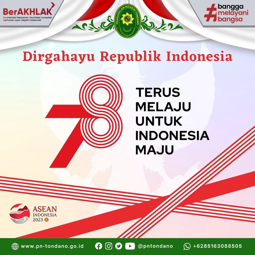 Selamat Ulang Tahun ke-78 Republik Indonesia