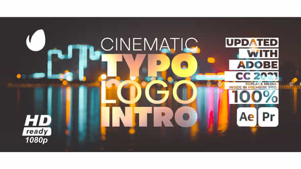 Cinematic Typo Logo - VideoHive 36487427