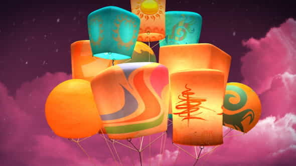 Fantasy Lanterns Logo - VideoHive 5531902