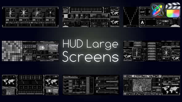 Hud Large Screens For Fcpx - VideoHive 52087404