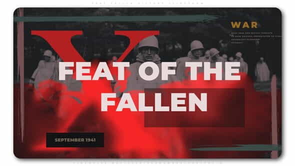 Feat Fallen History Slideshow - VideoHive 24913472