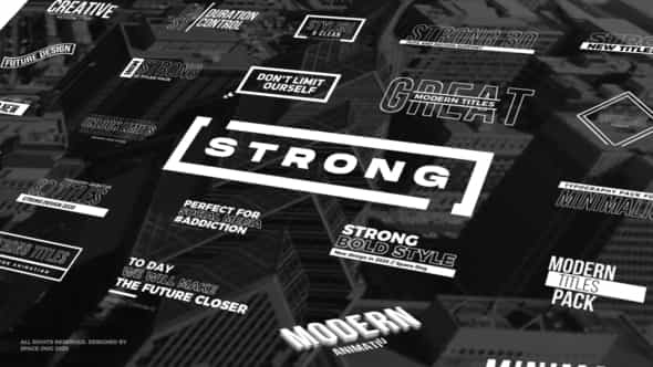 Strong Titles | FCPX - VideoHive 25996588