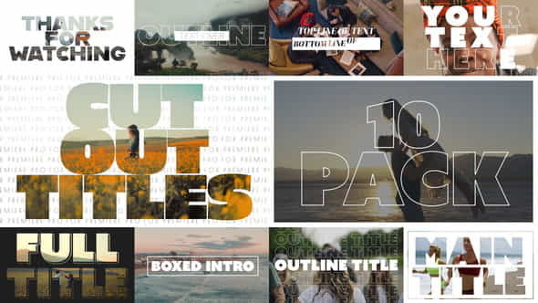Large Cut Out Titles | Miscellaneous - VideoHive 25694251