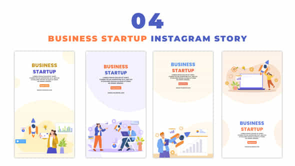 Business Startup Flat - VideoHive 48623291