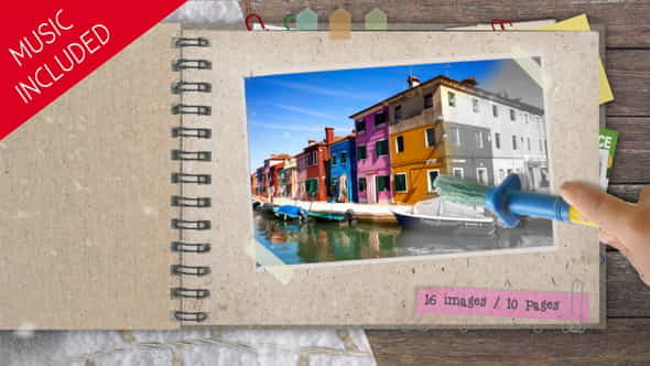 Kids Color the Photo Album - VideoHive 7167668