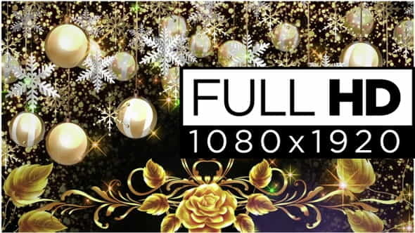 Gold Christmas Background - VideoHive 29685149