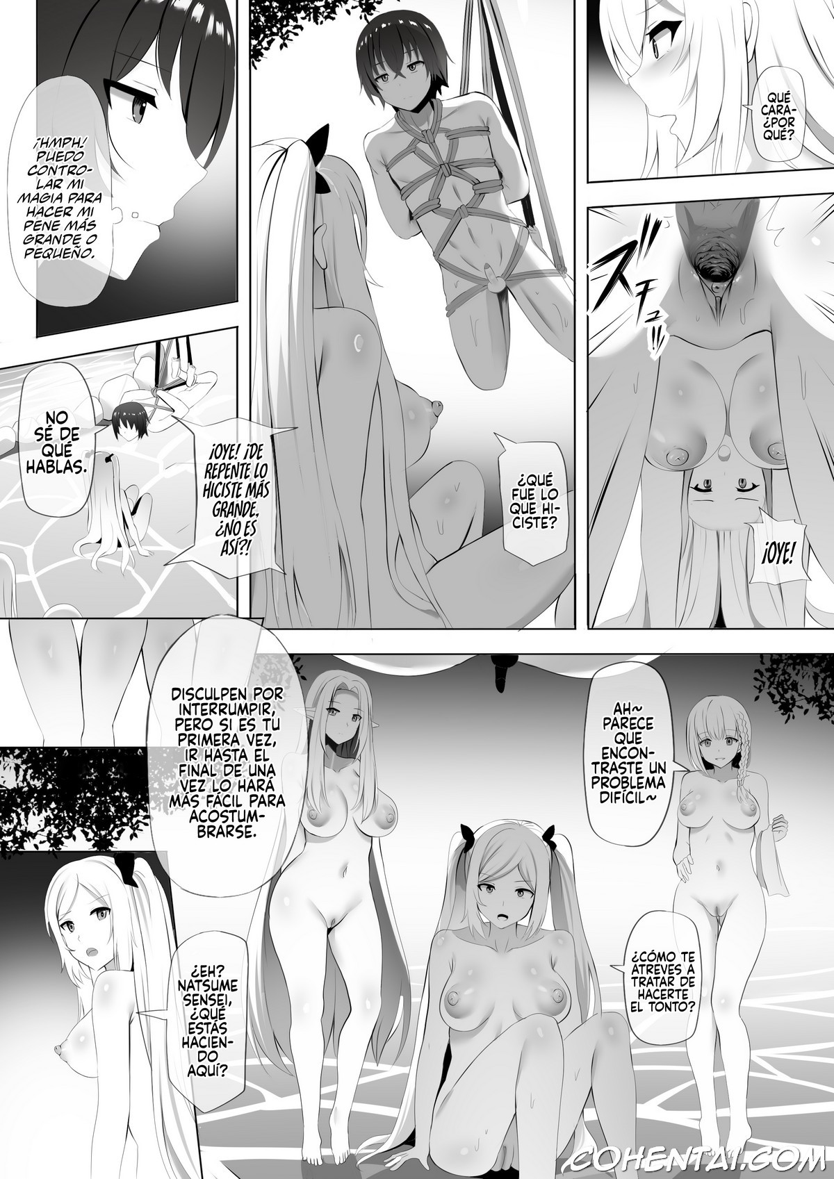 Onsen de Shadow-sama ni Naru! (Kage no Jitsuryokusha ni Naritakute!) xxx comics manga porno doujin hentai español sexo 