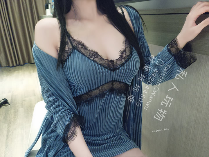 Private play objects 20.1.19 Blue sexy suspender sleeping skirt 9