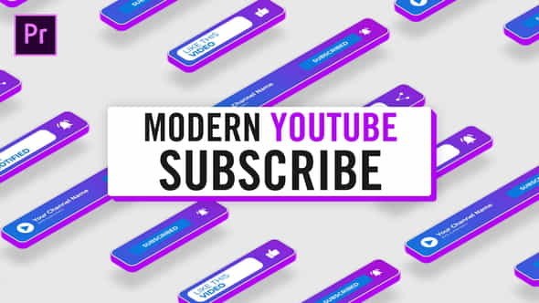 Modern Youtube Subscribe - VideoHive 33241185