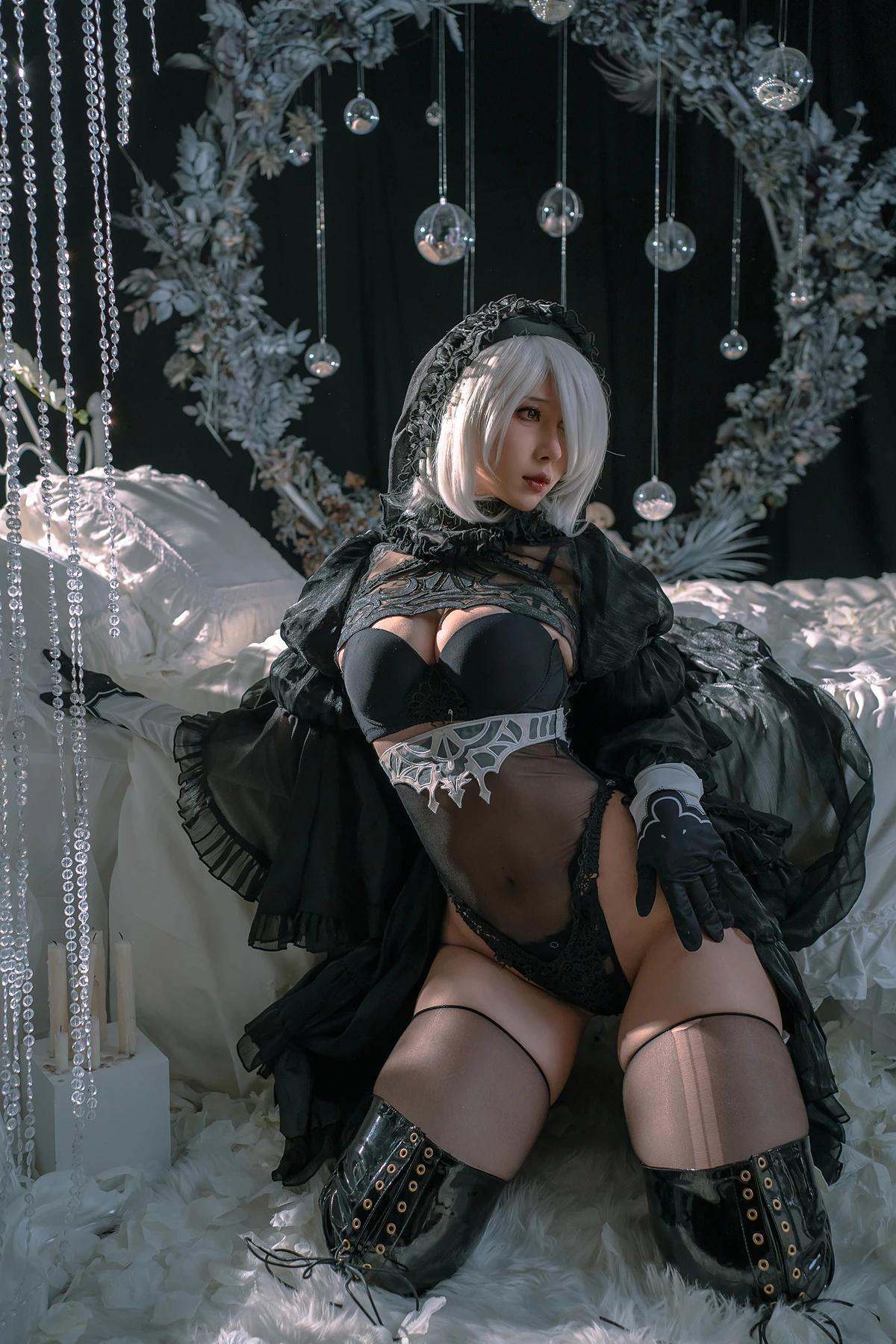 Cosplay 云溪溪Yunx1x1 & 奶桃 – 2B本 YoRHa No.2 Type B 上 Set.02(35)