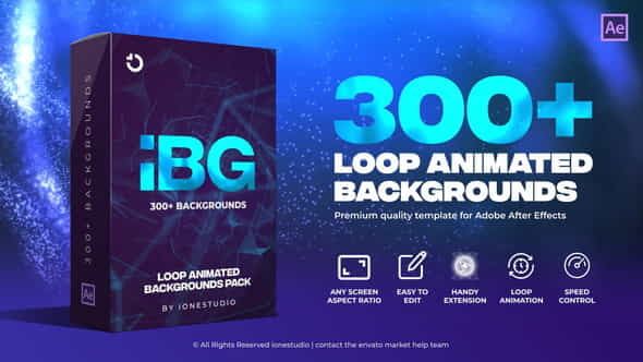 iBG | 300+ Loop Backgrounds - VideoHive 35090369