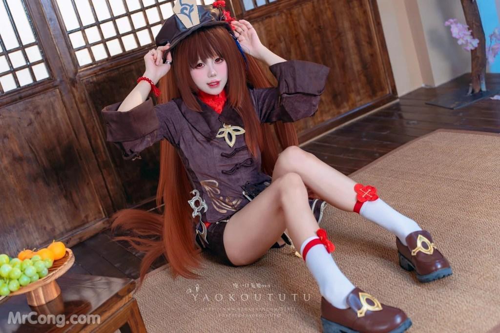 Coser@黏黏团子兔: 往生堂堂主胡桃&ミチノチモシーキミノキモチ (66 photos )(55)