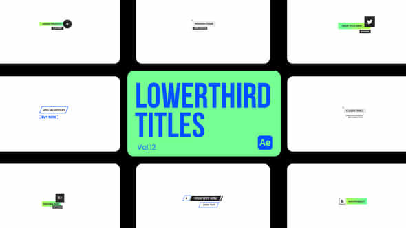 Lowerthird Titles 12 - VideoHive 45299202