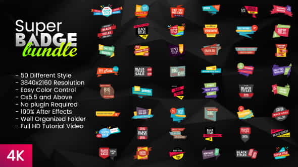 Super Badge Bundle | Miscellaneous - VideoHive 20127301