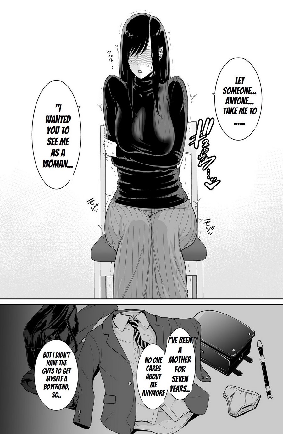 [Misaki (gonza)] Haha wa Yoru ni Saku Single Mother no Haishin Kiroku [英訳]