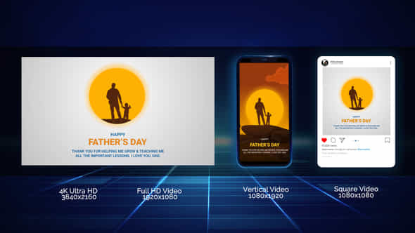 Fathers Day Title - VideoHive 45935450
