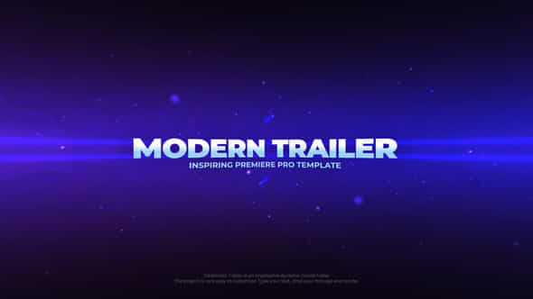 Modern Trailer - VideoHive 36112431