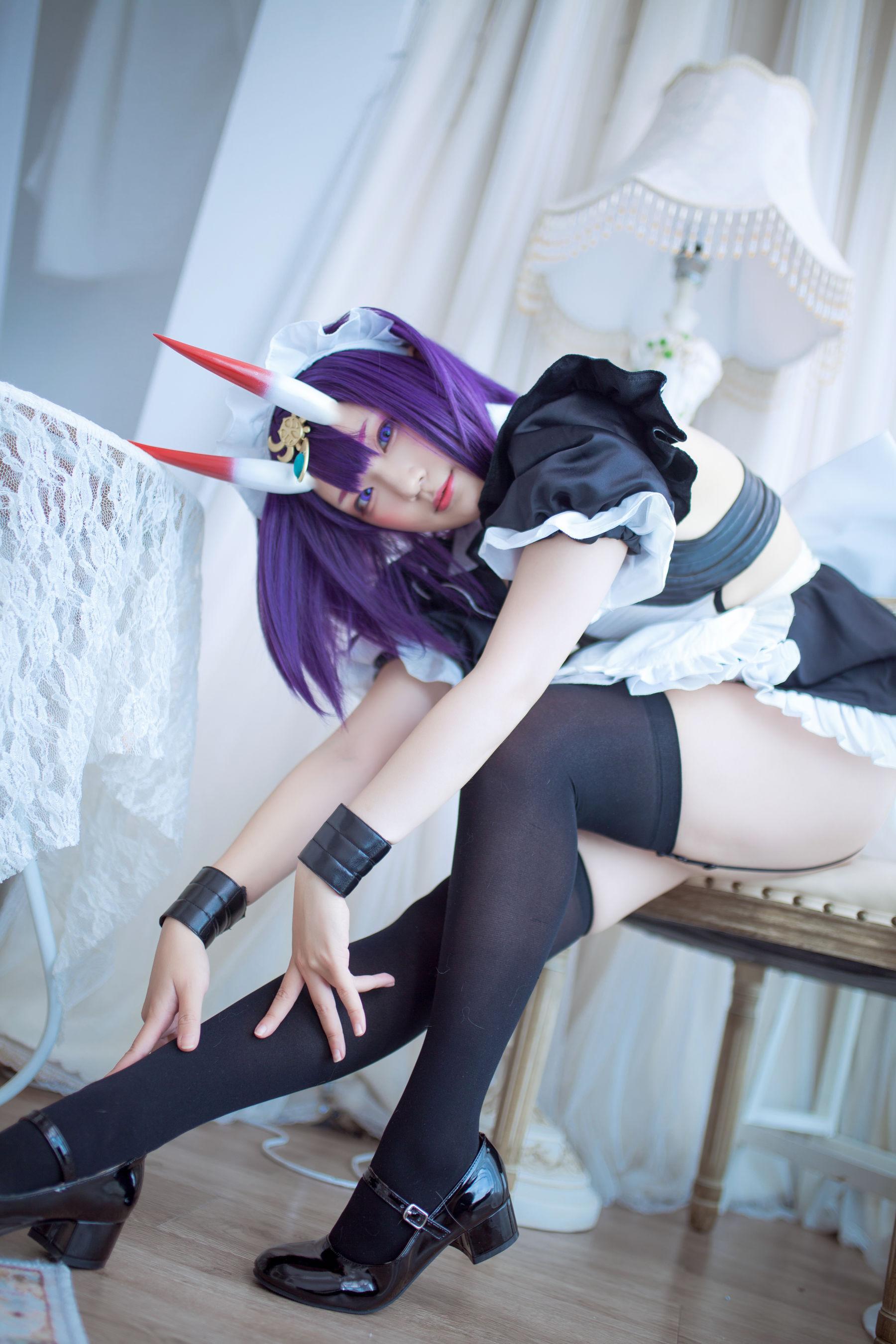 [网红COSER] 动漫博主Mime弥美 – 酒呑童子女仆(16)