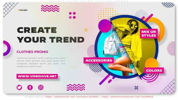 Create Your Trend Clothes Promo - VideoHive 35344272