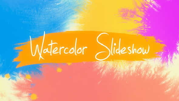 Watercolor Slideshow - VideoHive 20184342